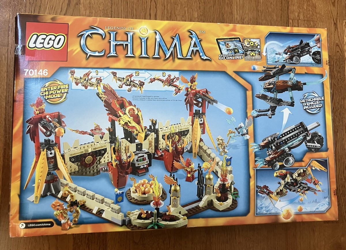 LEGO LEGENDS OF CHIMA: Flying Phoenix Fire Temple (70146) - New in