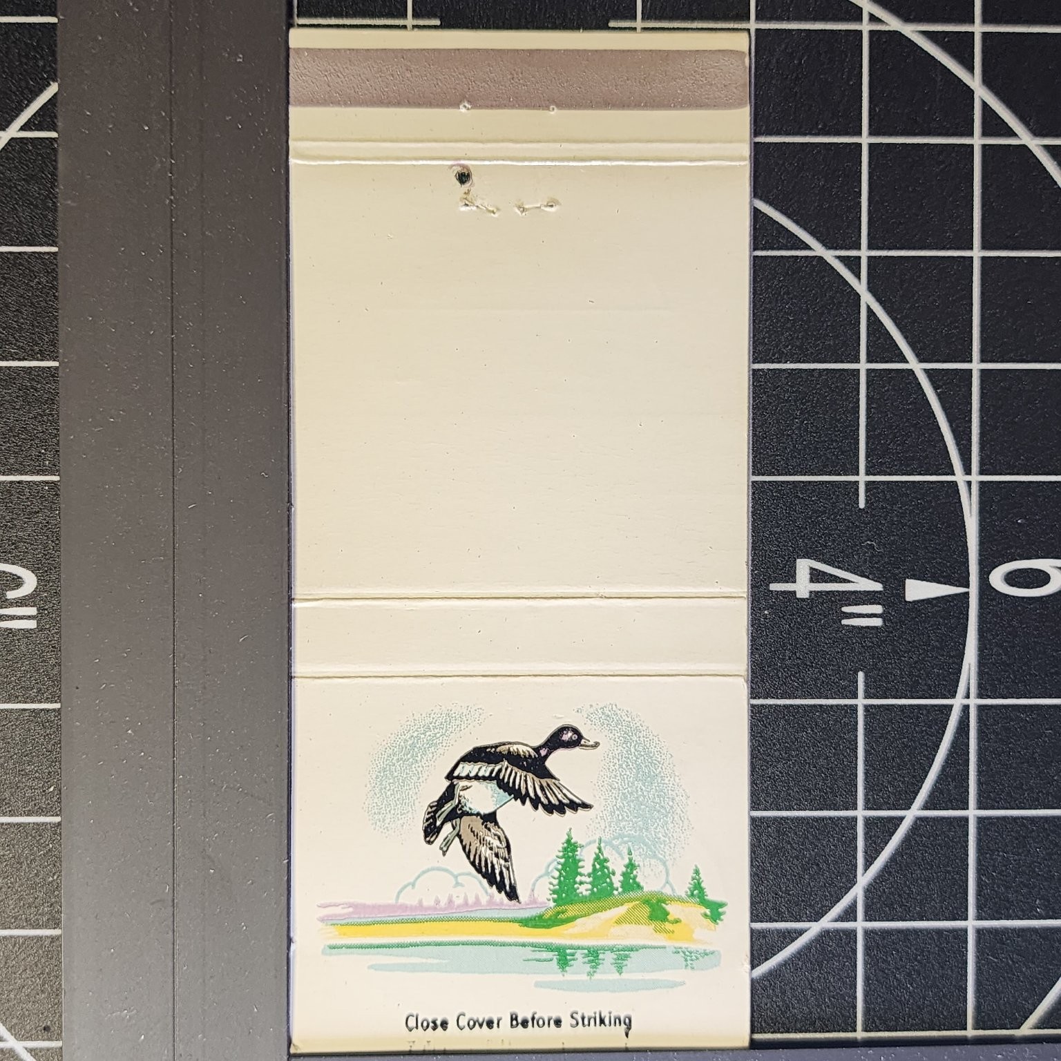 Laitner Brush Co Detroit 100th Anniversary 1950s Illustrated Matchbook