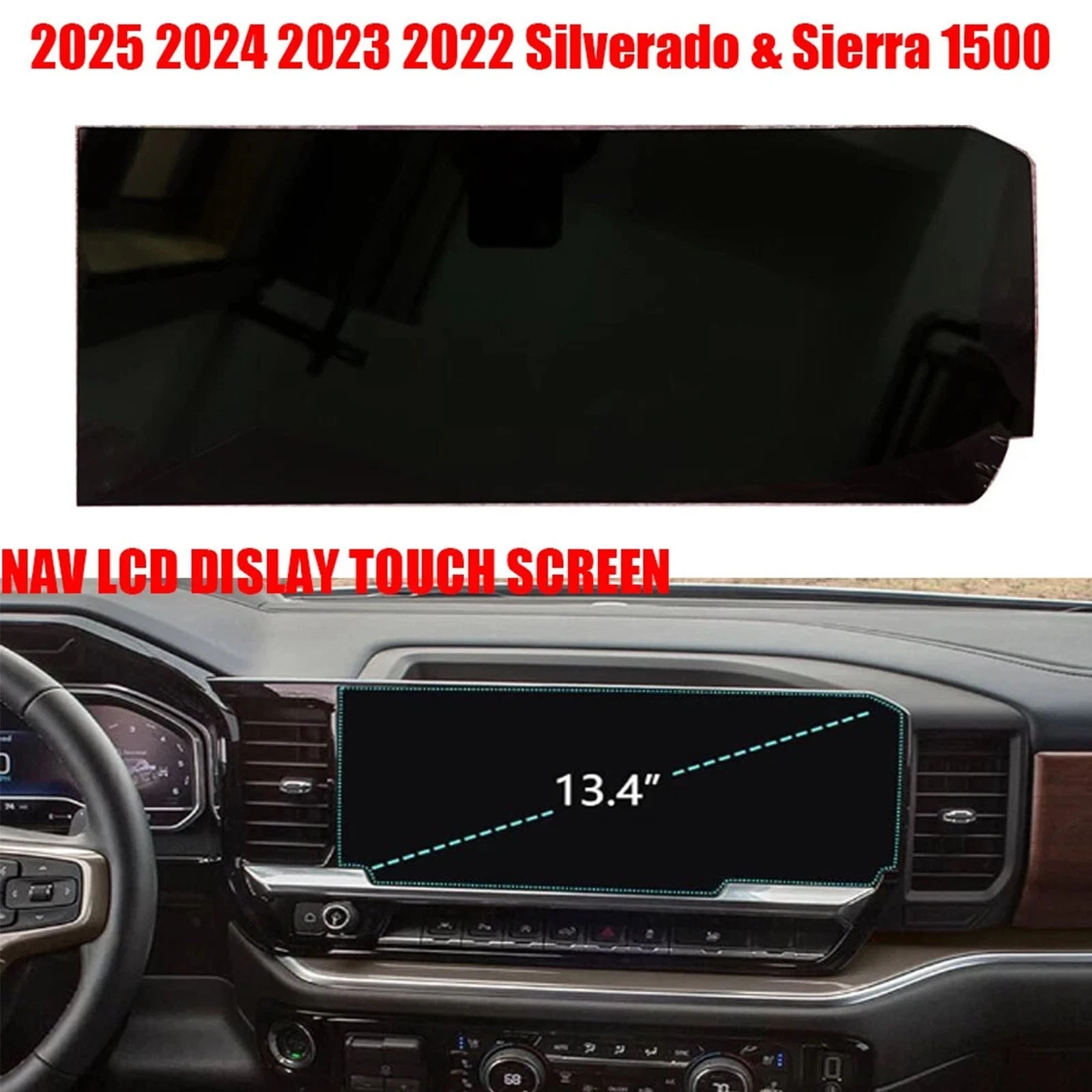 LCD display screen for 2022-2024 Chevrolet Silverado 1500 2500 3500 OEM 86825017