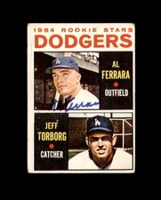 Al Ferrara Signed Authentic 1964 Topps Rookie Los Angeles Dodgers Autograph