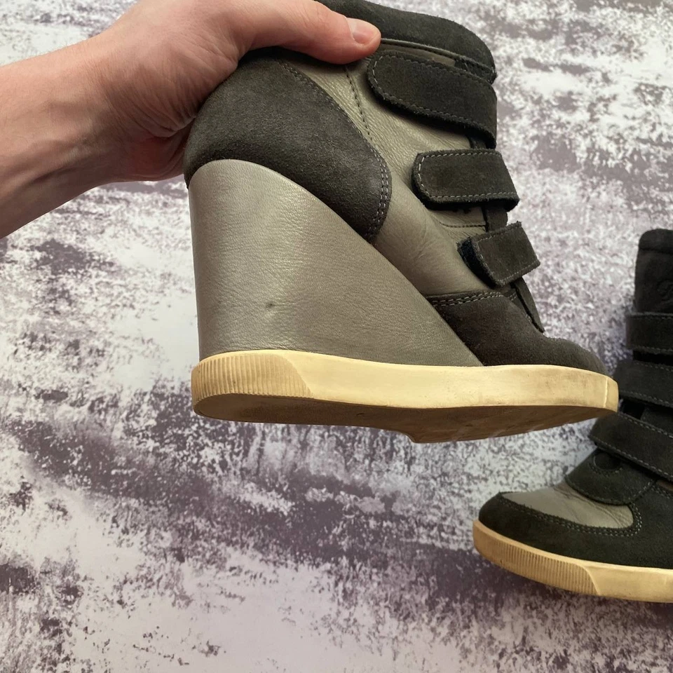 Zapatilla deportiva de cuña oculta estilo Isabel Marant Foto 4 de 4