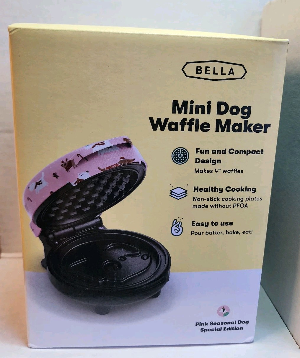 Bella Mini Dog-Shaped Waffle Maker for Fun Treats  -image