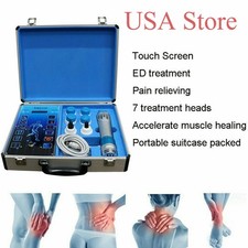 Shockwave Therapy Machine ED Treatment Body Pain Relief Muscle Massager 7 Heads