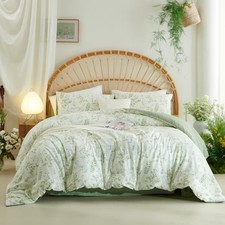 Botanical Duvet Cover Queen Sage Green Queen No Comforter Green Floral Jfs775