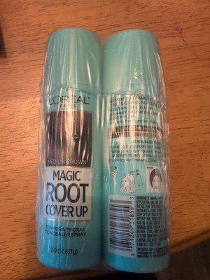 2 L'oreal Paris Magic Root Cover Up Temporary Gray Concealer Spray 2oz Medium...