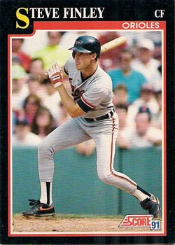 1991 Score #266 Steve Finley 1