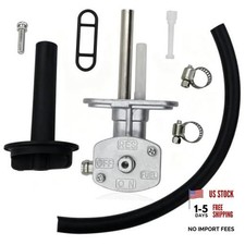 Earlyred Fuel Petcock Switch Valve with Lever Screw for Yamaha Kodiak Grizzly