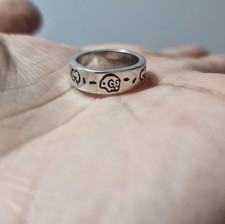 Gucci Ghost Skull Ring Silber 925 M