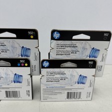 HP 902XL/Regular Ink Cartridges - 4 PACK - Yellow XL/Tri/Black - EXP 1/26-2/27