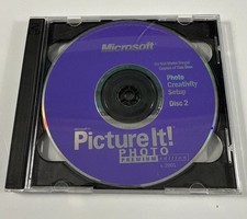 Microsoft Picture It Premium Edition v. 2001 PC 2 CDs Vintage Software