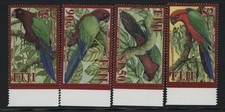 Fiji 2008 - Red Breasted Musk Parrots Set MNH. SG 1389 - 1392.