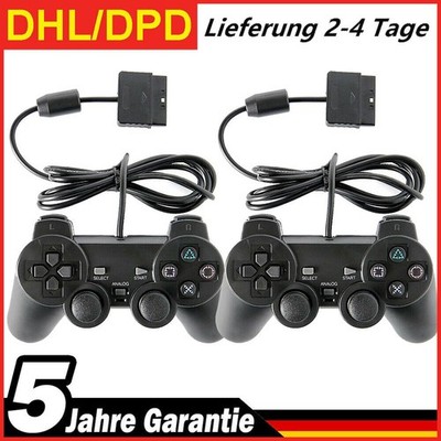 2 x Controller für PS2 Playstation 2 Dual Vibration wired Gamepad kabelgebunden