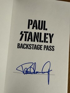 KISS Paul Stanley SIGNED Backstage Pass AUTOGRAPHED First Edition