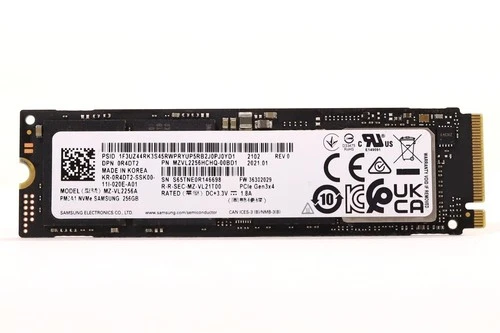 Dell MZ-VL2256A PM9A1 256GB M.2 2280 PCIe Gen3 x4 NVMe SSD Dell P/N: 0R4DT2