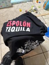 Espolon Tequila T Shirt - Day of the Dead Skull Rooster Adult Lg Wrap Around