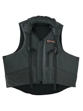 Equestrian Horse Riding Vest Safety Protective Leather-NEW - Size Small