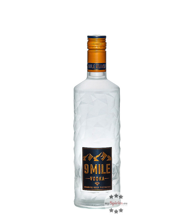 9 Mile Vodka Granite Rock Filtrated / 37,5 % Vol. / 0,7 Liter mit LED-Licht