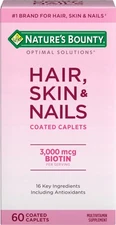 Nature's Bounty Optimal Solutions Hair, Skin & Nails Formula, With 3,0