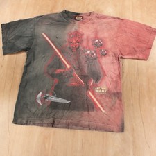 STAR WARS Episode 1 Darth Maul t-shirt YOUTH MEDIUM vtg 90s y2k movie tee
