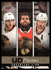 2013-14 Upper Deck UD Canvas Checklist 1-90 Blackhawks #C90