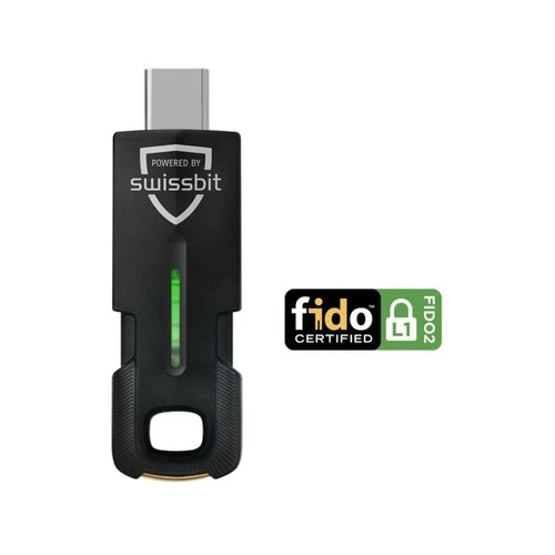 Swissbit iShield Key 2 FIDO2 USB-C Security Key (PK2000IC0000E-2002-1AA-SBB)