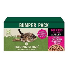 Harringtons Complete Wet Pouch Grain Free Hypoallergenic Adult Cat Food 40x85g 5.33 per kilo