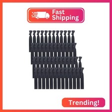50 Pack Solid Color Knotted Hair Ties - No Crease Hair Ponytail Elastics for Wom