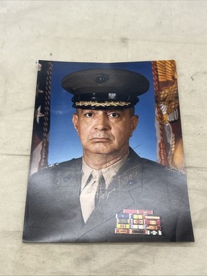 US Marine Corps Major General Jerome Cooper Autographed Photograph (HH402