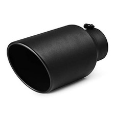 Exhaust Tip 5 Inch Inlet, 5  Inlet 5" inlet - 8" outlet, 15" long Black Coated
