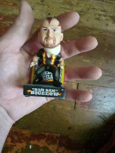 WWF Bam Bam Bigelow Mini Bobblehead  Rare Number 64 WWE