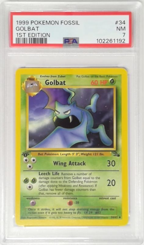 【PSA10】ゴルバット 英語 34/62 golbat Golbat 34/62 Fossil Regular for sale online | eBay
