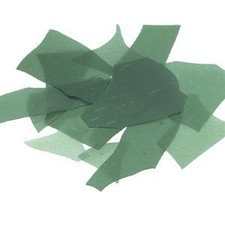 Bullseye COE 90 Confetti Light Aventurine Green Fusible Glass Full Jar 4 oz