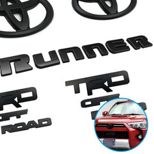 Overlay Emblem Letter For 2010-2024 4runner Trd Off Road Matte Black Emblem Kit