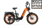Cyrusher Kommoda3.0 20Zoll Ebike Elektrofahrrad 48V20AH Vollfederung E-City Bike
