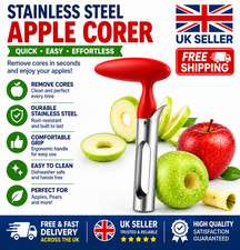 Stainless Steel Twist Apple Corer Remover Seed Handheld Fruit Core Kitchen UK