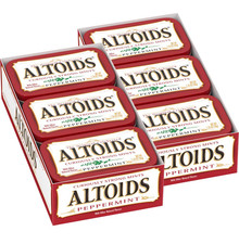ALTOIDS Classic Peppermint Breath Mints, 1.76-Ounce Tin Pack of 12 