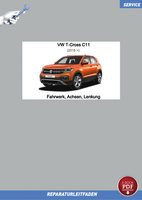 VW T-Cross C11 (19>) Reparaturanleitung Fahrwerk Achsen Lenkung PDF