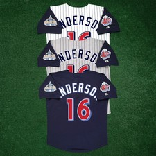 Garret Anderson 2000 Anaheim LA City Angel World Series Home, Road Men's Jersey