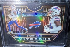 2021 Panini Obsidian Vitreous Stefon Diggs #V-11 Electric Etch Orange /25 -Bills