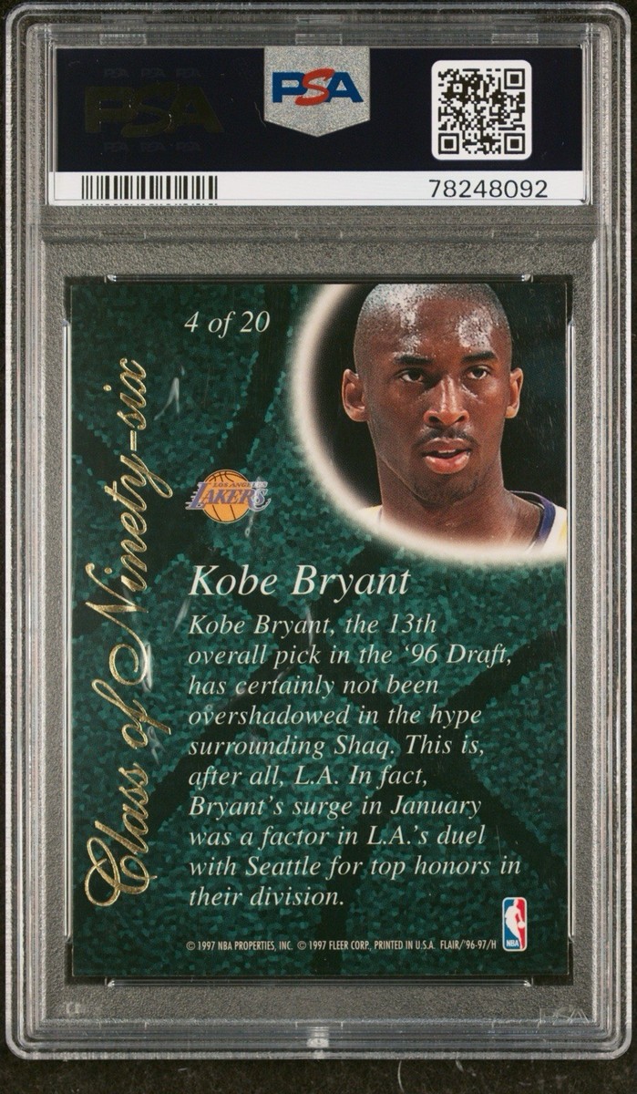 1996-97 Flair Showcase - Class of Ninety-Six Kobe Bryant #4