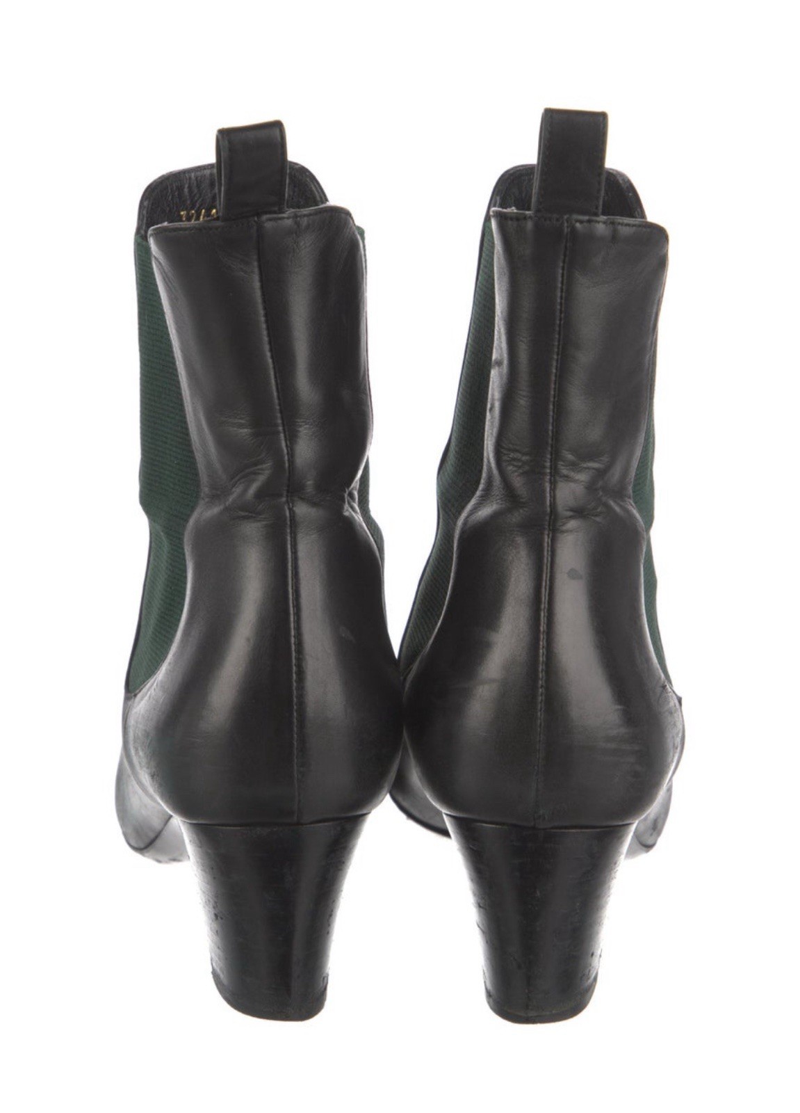 Gucci Authentic Solid Black Leather Ankle Heeled … - image 4