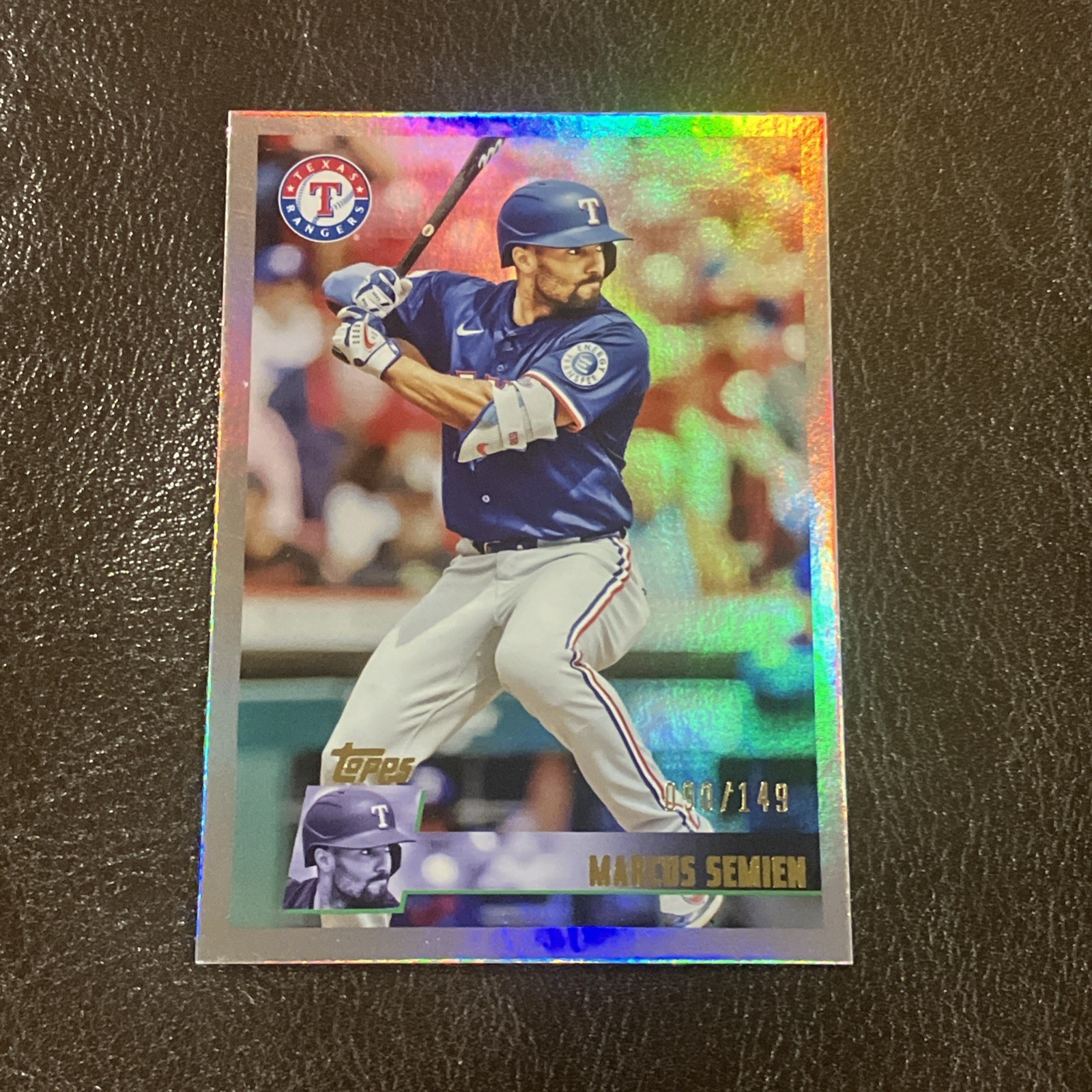 2025 Topps Archives Marcus Semien #179 Rainbow Foil 90/149 Texas Rangers