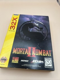 Mortal Kombat II (Sega 32X, 1994) Great Condition Cib