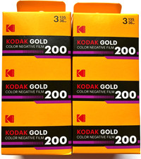 KODAK GOLD 200 ISO 35mm Color Negative Film NEW 6-Pack 36 exp per roll EXP 07/28