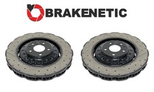 FRONT BRAKENETIC Co-Cast Wave Drilled Slotted Brake Rotors SQ7 SQ8 BWA33179.DS
