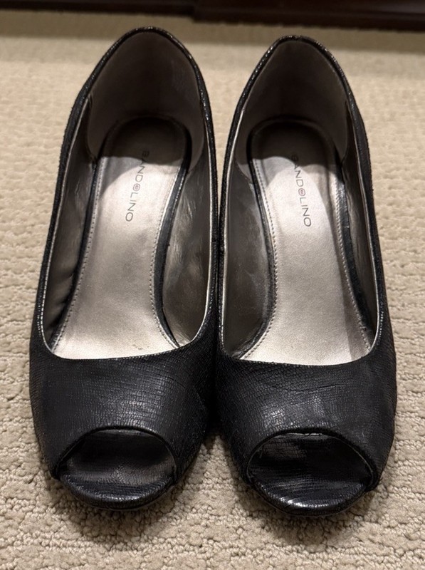 Bandolino Women's Tufflove Peep Toe Pump | BD7TRISTAN | Black | Size 8.5M