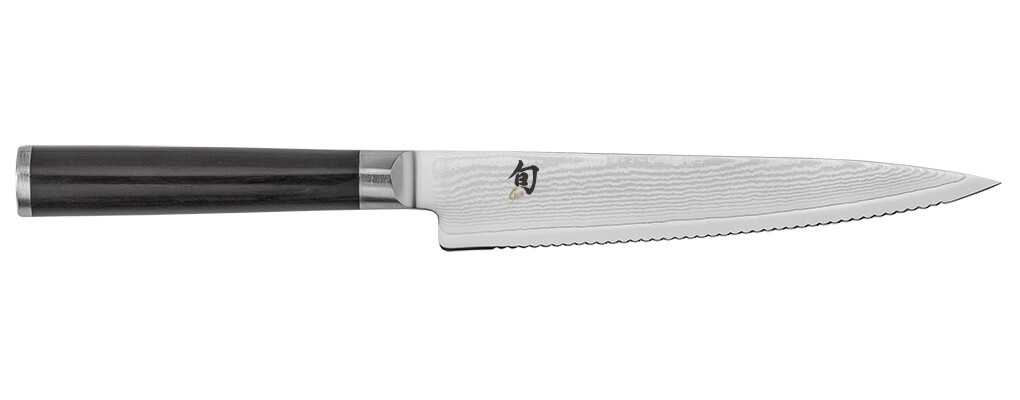 Shun Classic 6 inch Serrated Utility Knife - DM0722 - *New