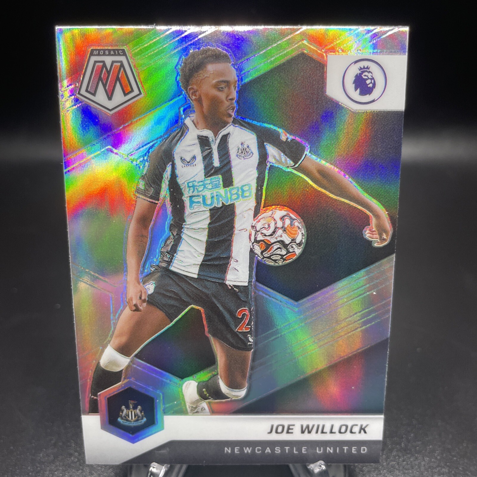2021-22 Panini Mosaic Premier League Silver Prizm #186 Joe Willock