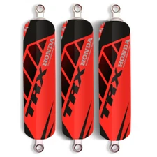 FMX Shock Absorber Covers Black Kit x 3 Honda TRX 200 250 300 400 450 sport Dhl
