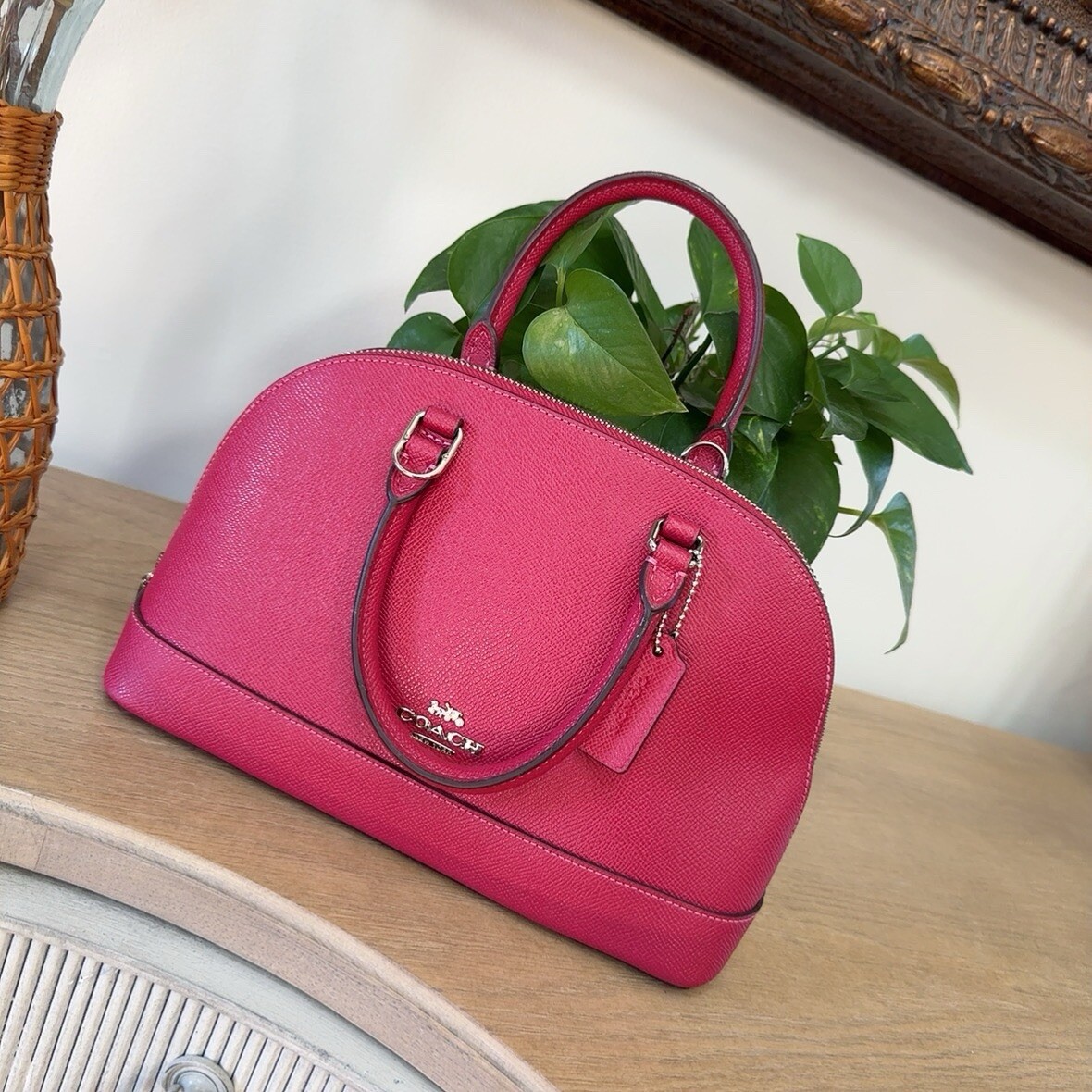Valentine's Day NWT COACH Mini Sierra Satchel Crossgrain Leather